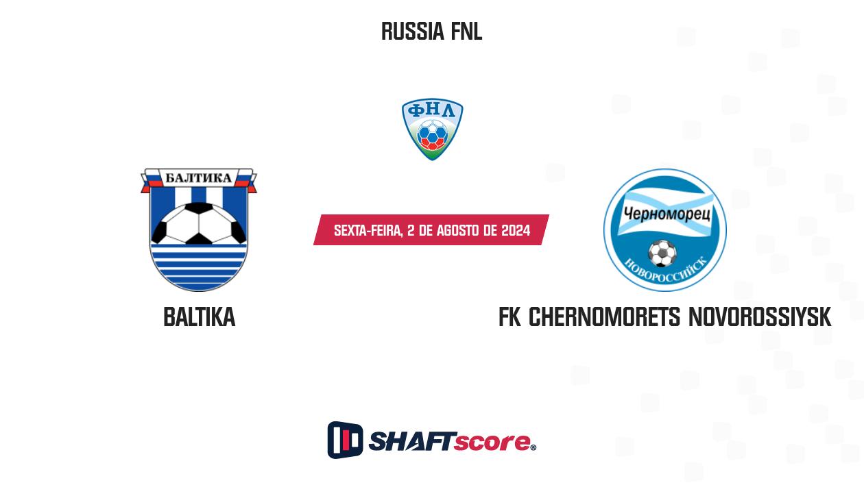 Palpite: Baltika vs FK Chernomorets Novorossiysk