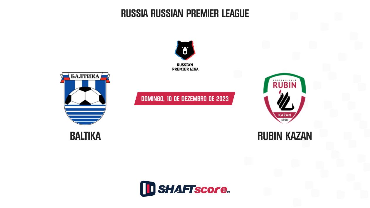 Palpite Baltika x Rubin Kazan: 10/12/2023 - Campeonato Russo