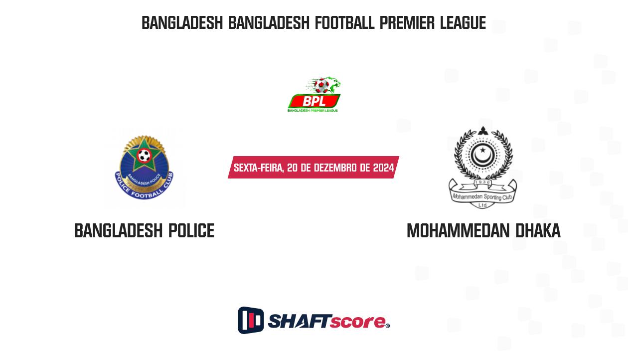 Palpite: Bangladesh Police vs Mohammedan Dhaka