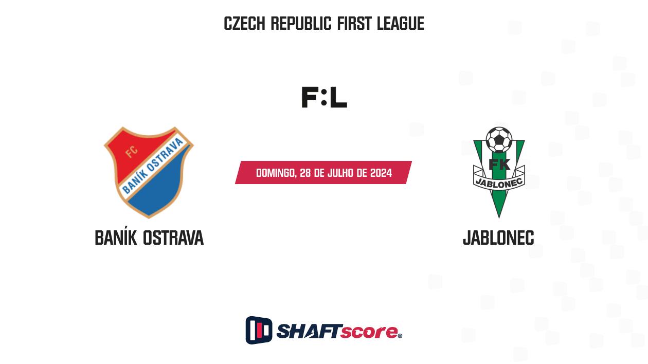 Palpite: Baník Ostrava vs Jablonec