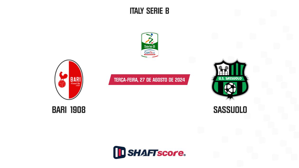 Palpite: Bari 1908 vs Sassuolo