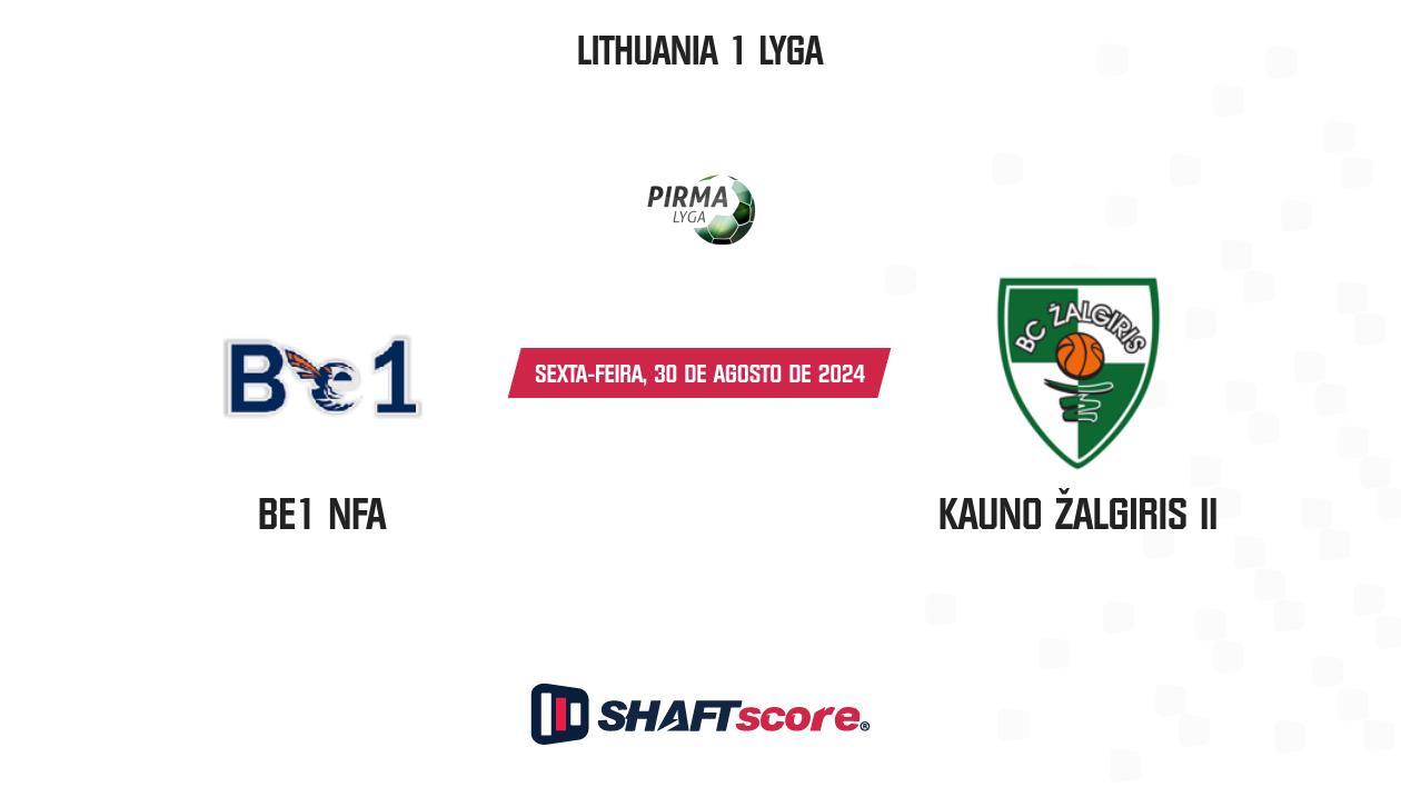 Palpite: Be1 NFA vs Kauno Žalgiris II