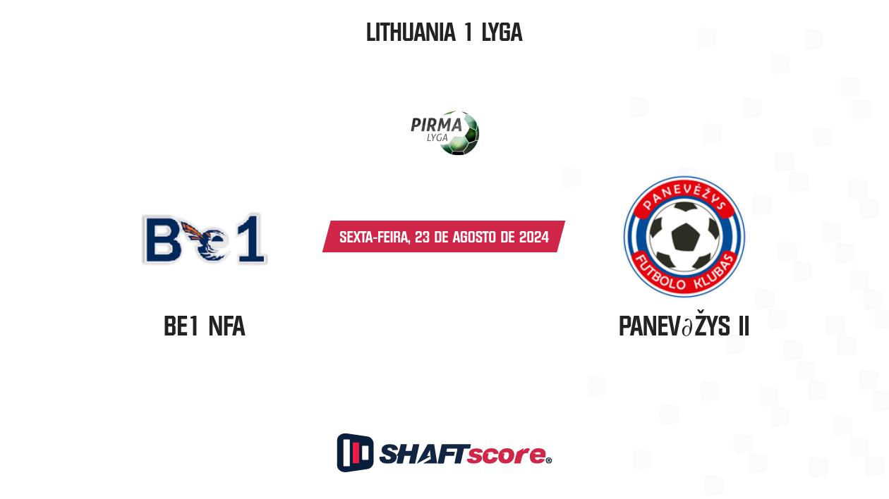 Palpite: Be1 NFA vs Panevėžys II