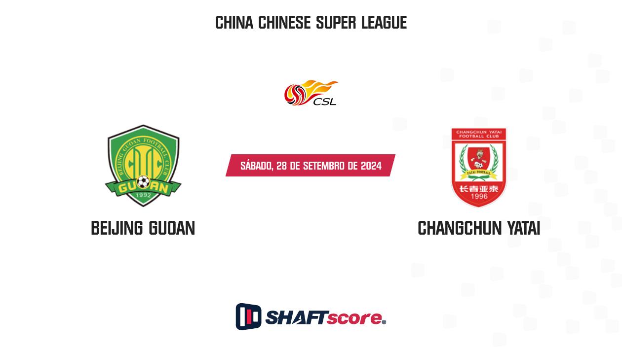 Palpite: Beijing Guoan vs Changchun Yatai