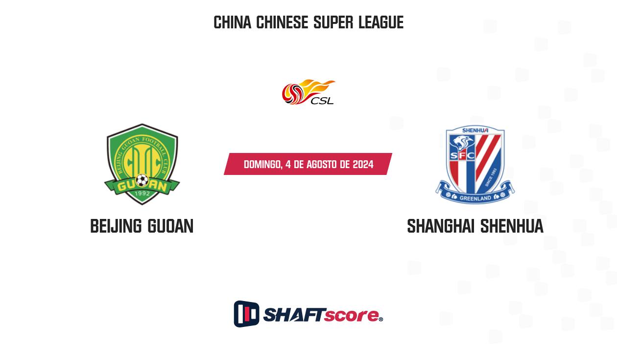 Palpite: Beijing Guoan vs Shanghai Shenhua