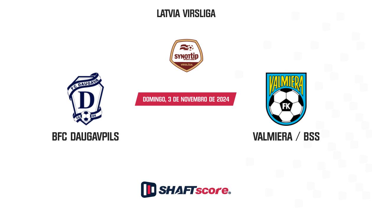 Palpite: BFC Daugavpils vs Valmiera / BSS