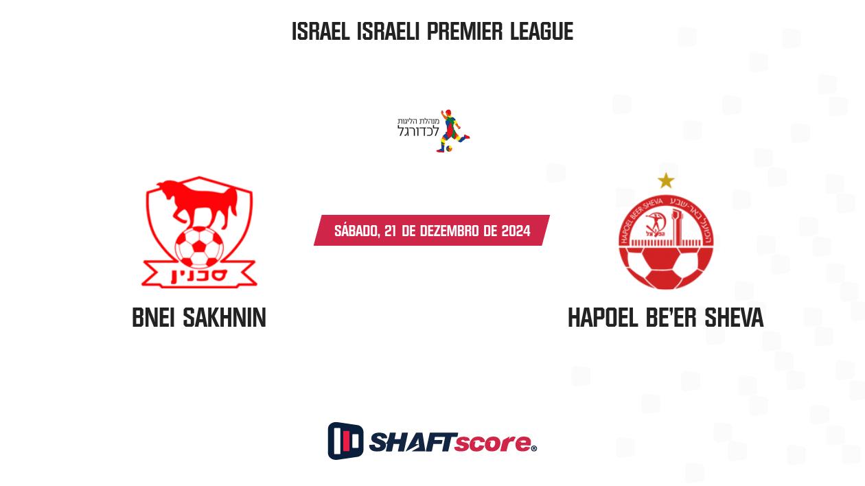 Palpite: Bnei Sakhnin vs Hapoel Be'er Sheva