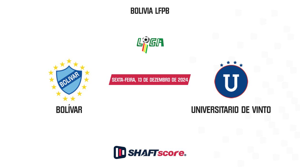 Palpite: Bolívar vs Universitario de Vinto