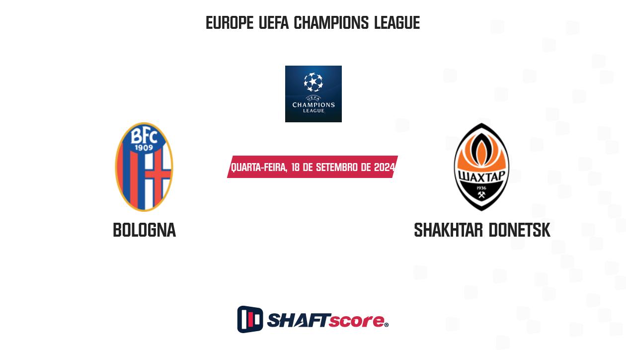 Palpite: Bologna vs Shakhtar Donetsk