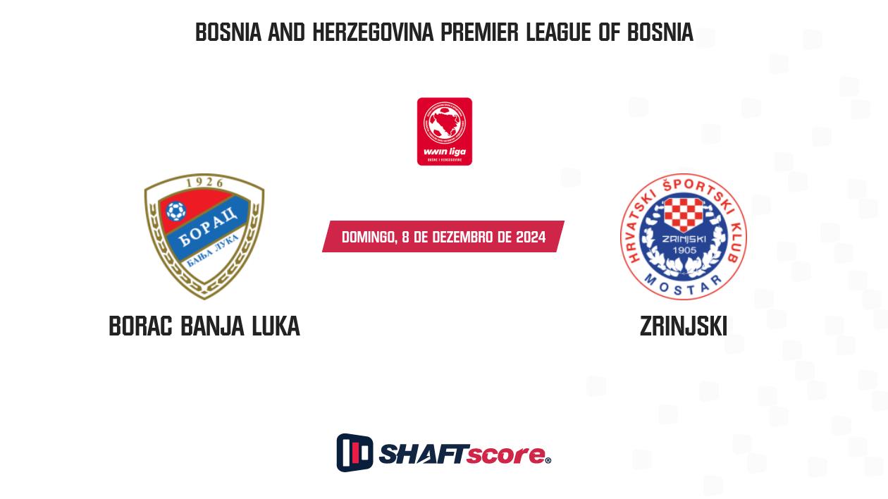 Palpite: Borac Banja Luka vs Zrinjski