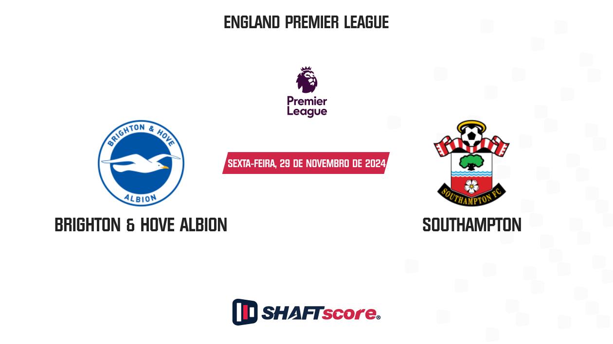 Palpite: Brighton & Hove Albion vs Southampton