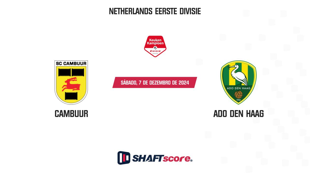 Palpite: Cambuur vs ADO Den Haag