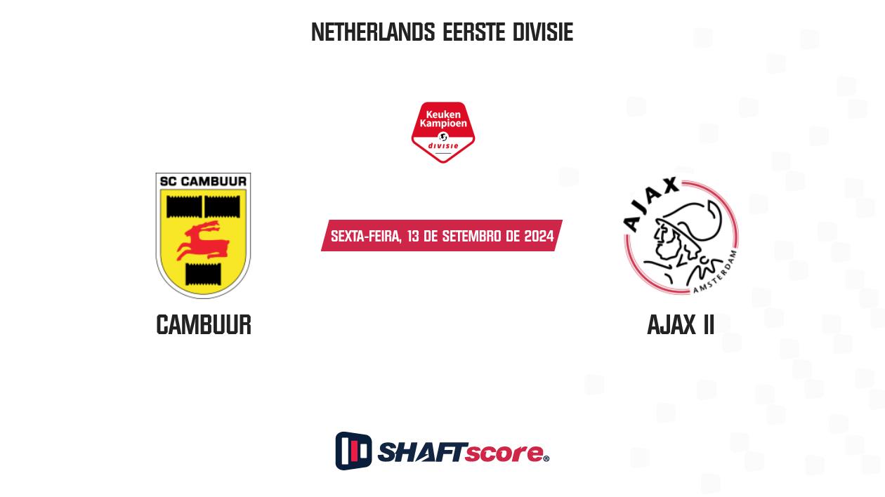 Palpite: Cambuur vs Ajax II