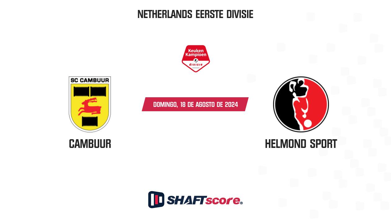 Palpite: Cambuur vs Helmond Sport