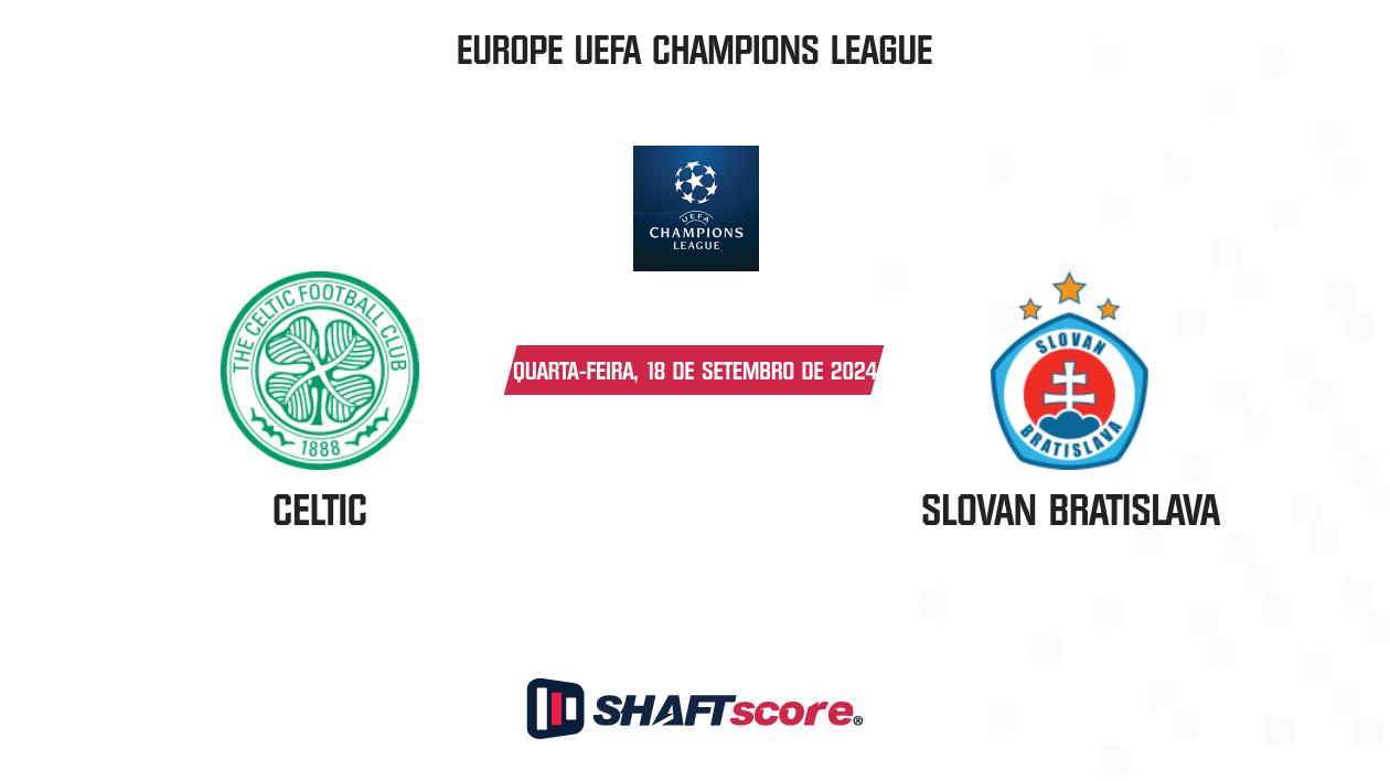 Palpite: Celtic vs Slovan Bratislava