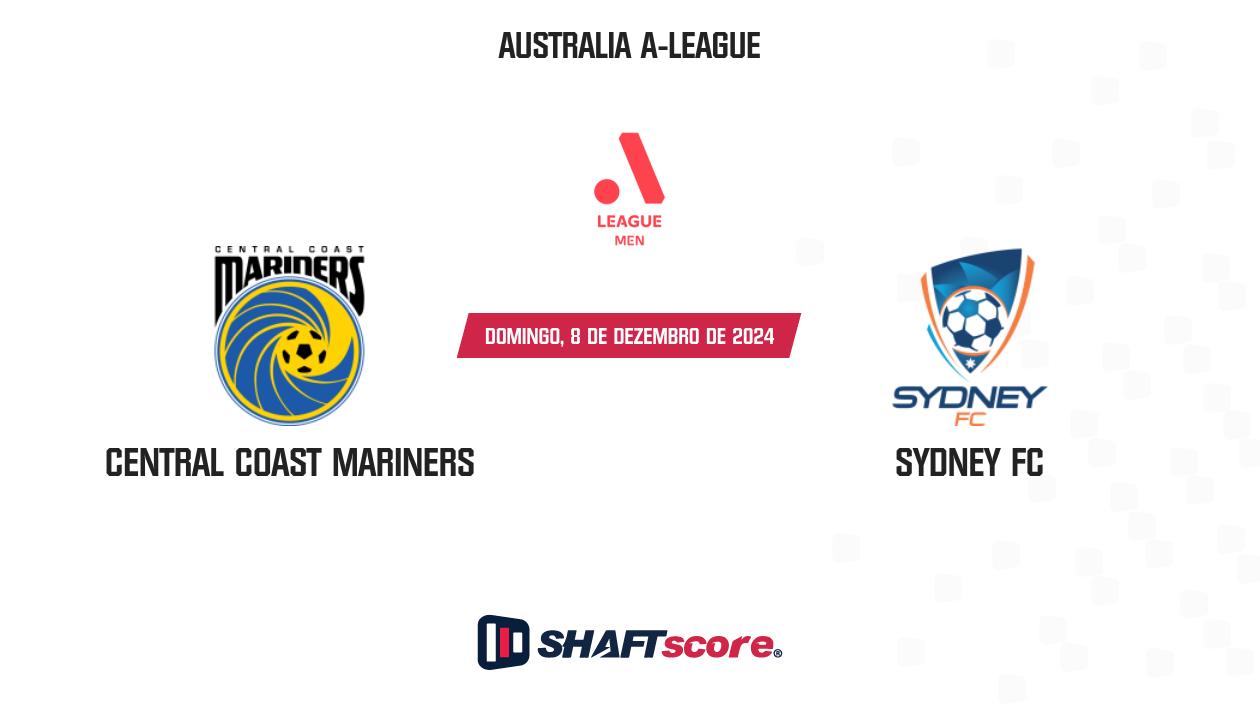 Palpite: Central Coast Mariners vs Sydney FC