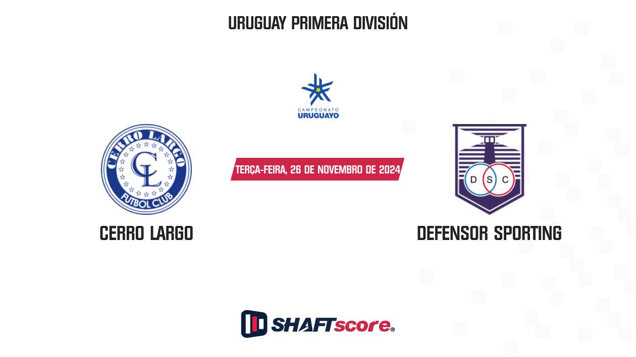 Palpite: Cerro Largo vs Defensor Sporting