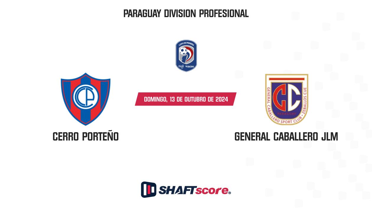 Palpite: Cerro Porteño vs General Caballero JLM