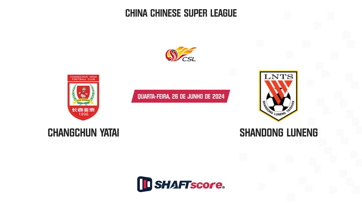 Palpite: Changchun Yatai vs Shandong Luneng