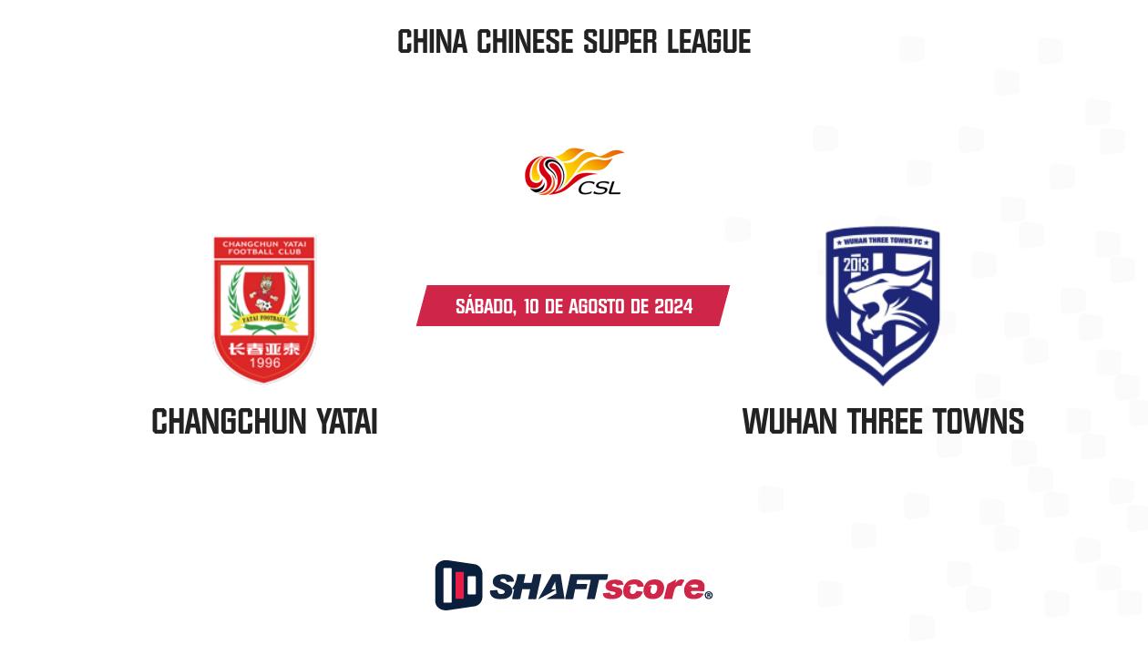 Palpite: Changchun Yatai vs Wuhan Three Towns