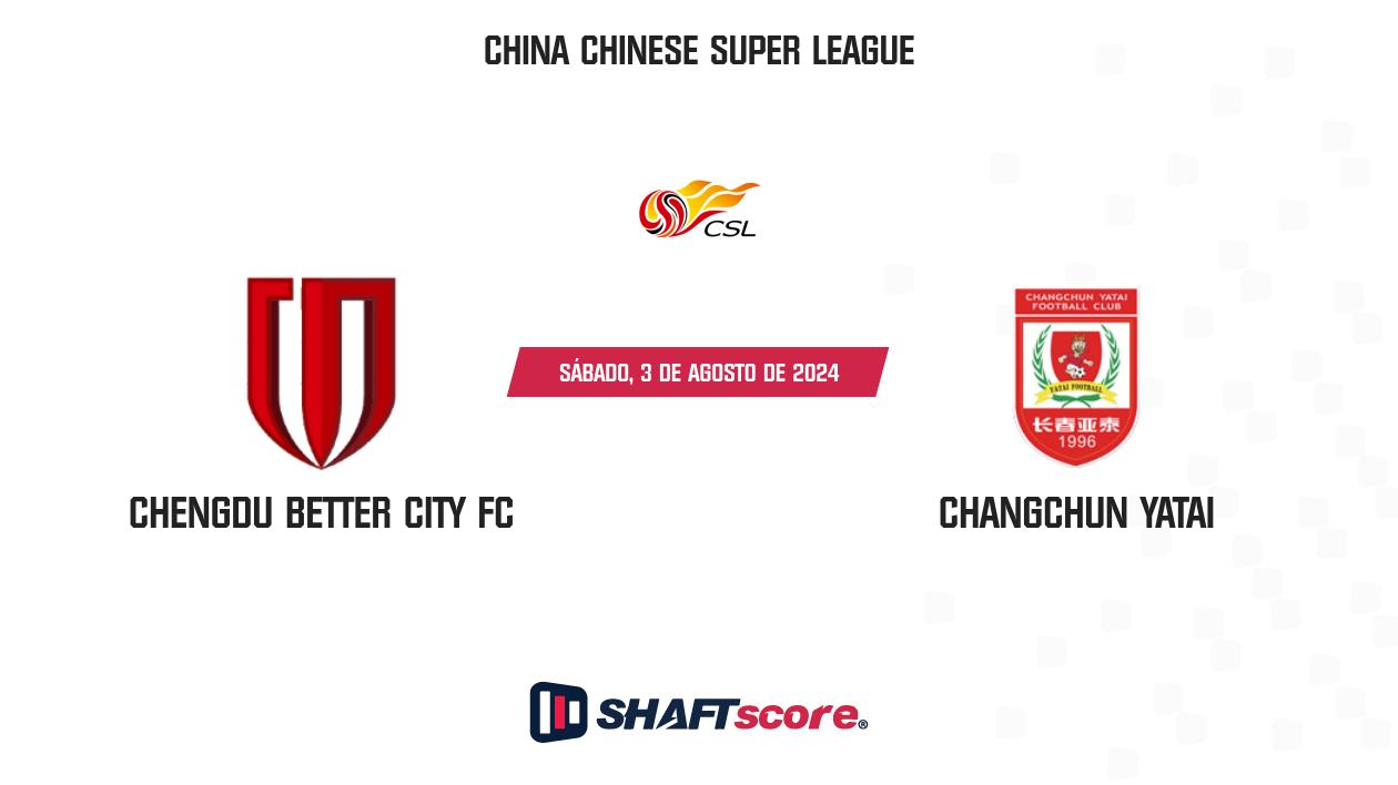 Palpite: Chengdu Better City FC vs Changchun Yatai