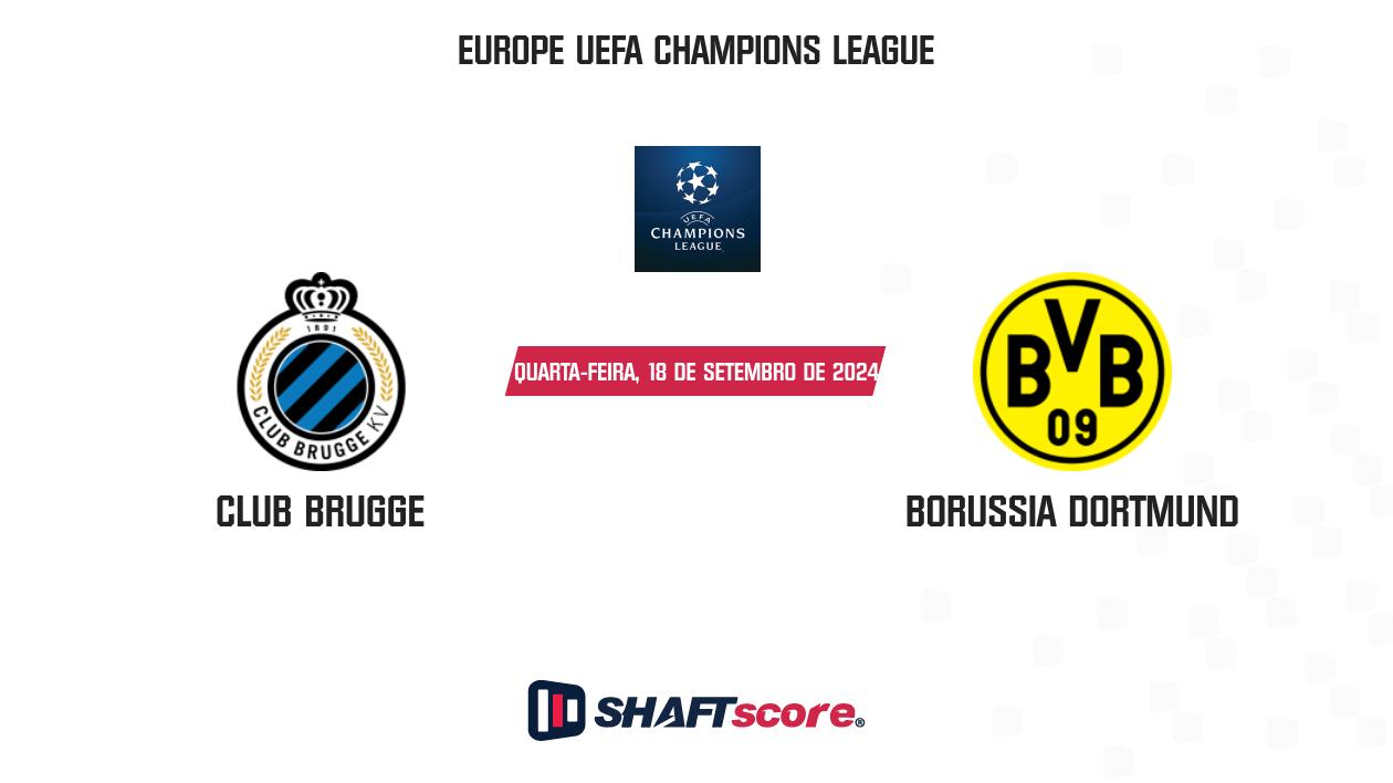 Palpite: Club Brugge vs Borussia Dortmund