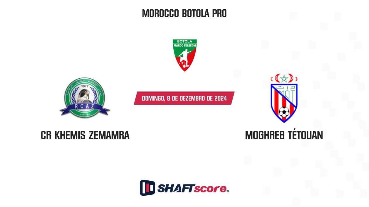 Palpite: CR Khemis Zemamra vs Moghreb Tétouan