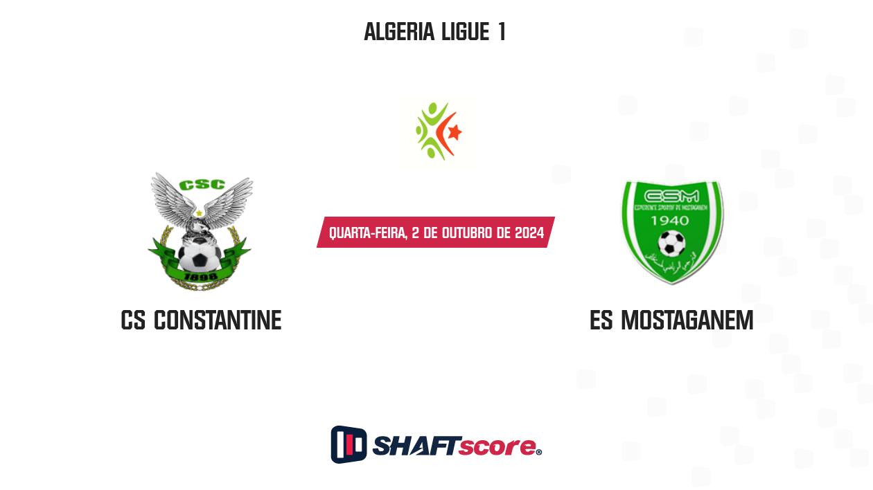 Palpite: CS Constantine vs ES Mostaganem