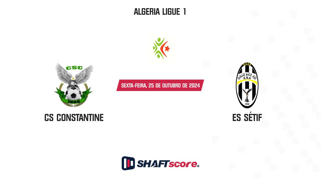 Palpite: CS Constantine vs ES Sétif