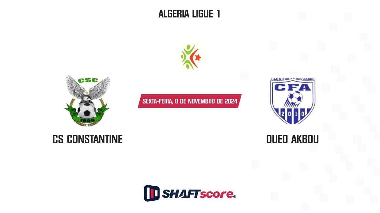 Palpite: CS Constantine vs Oued Akbou