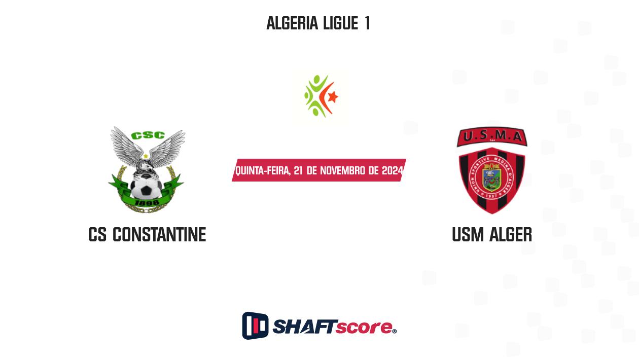 Palpite: CS Constantine vs USM Alger