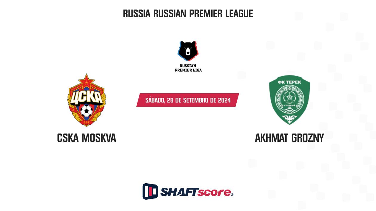 Palpite: CSKA Moskva vs Akhmat Grozny