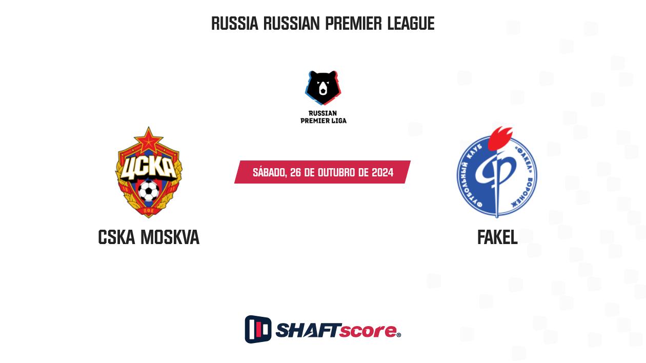 Palpite: CSKA Moskva vs Fakel