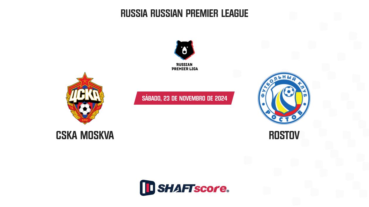 Palpite: CSKA Moskva vs Rostov