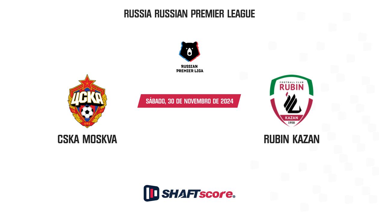 Palpite: CSKA Moskva vs Rubin Kazan