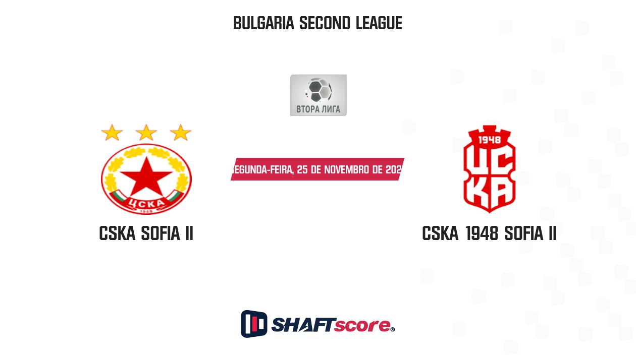 Palpite: CSKA Sofia II vs CSKA 1948 Sofia II