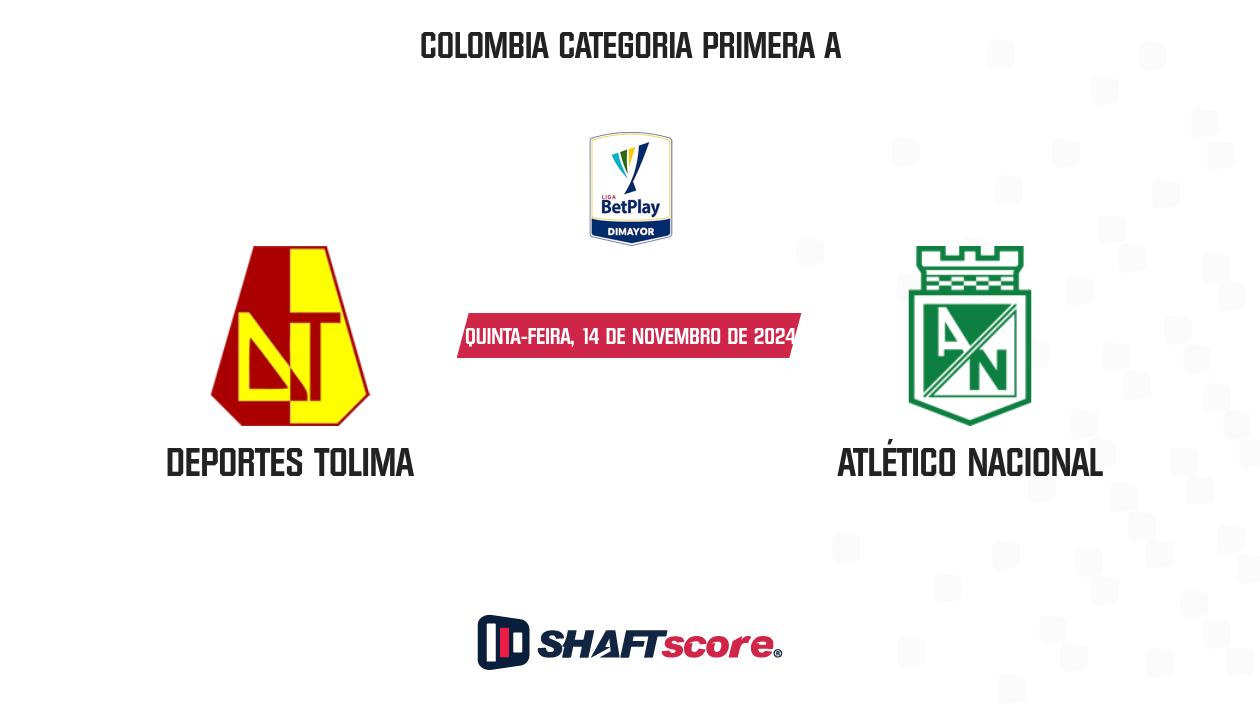 Palpite: Deportes Tolima vs Atlético Nacional