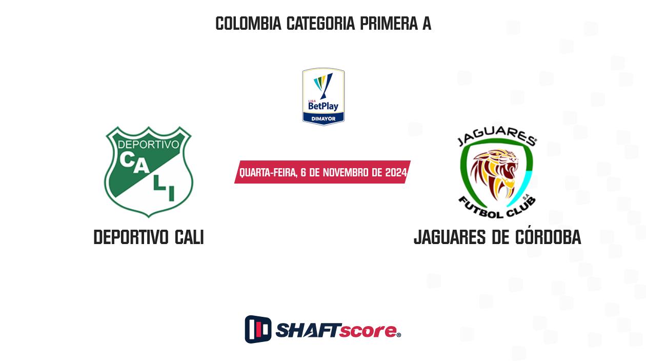 Palpite: Deportivo Cali vs Jaguares de Córdoba