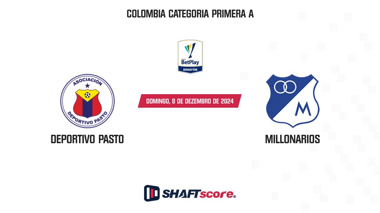 Palpite: Deportivo Pasto vs Millonarios