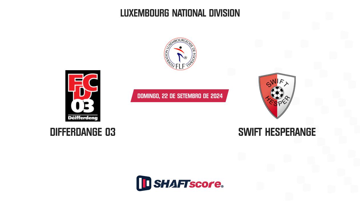 Palpite: Differdange 03 vs Swift Hesperange