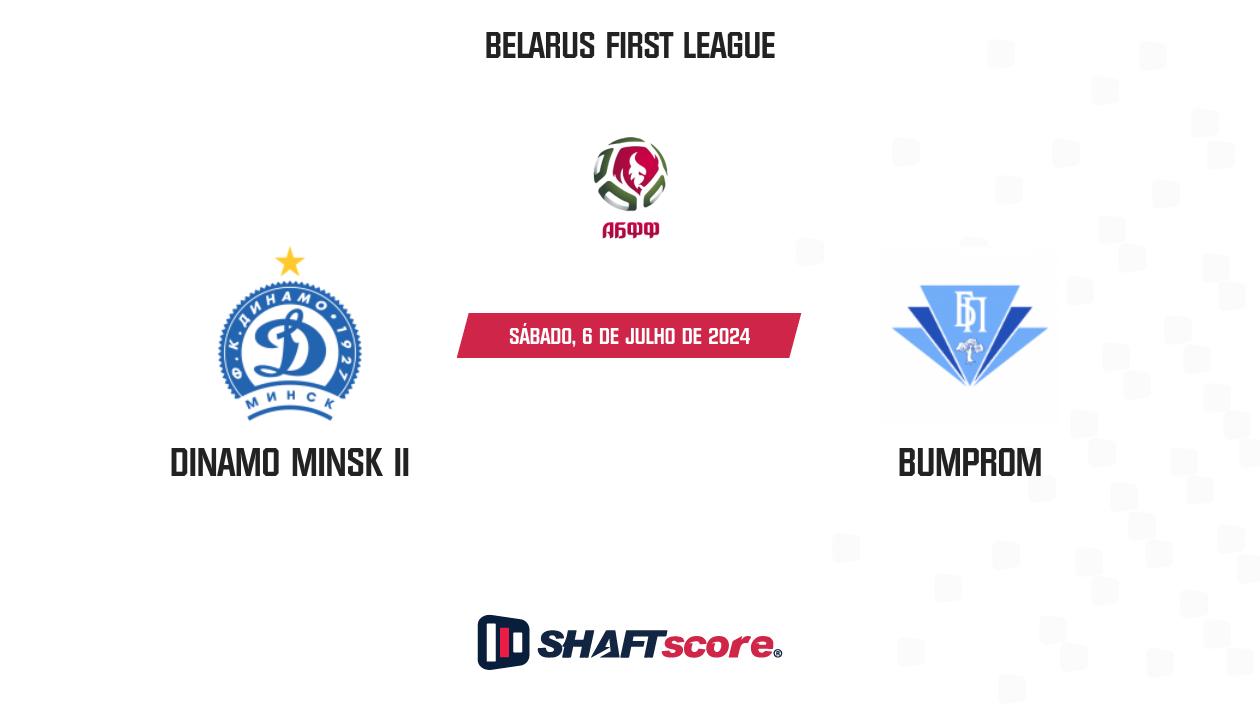 Palpite: Dinamo Minsk II vs Bumprom