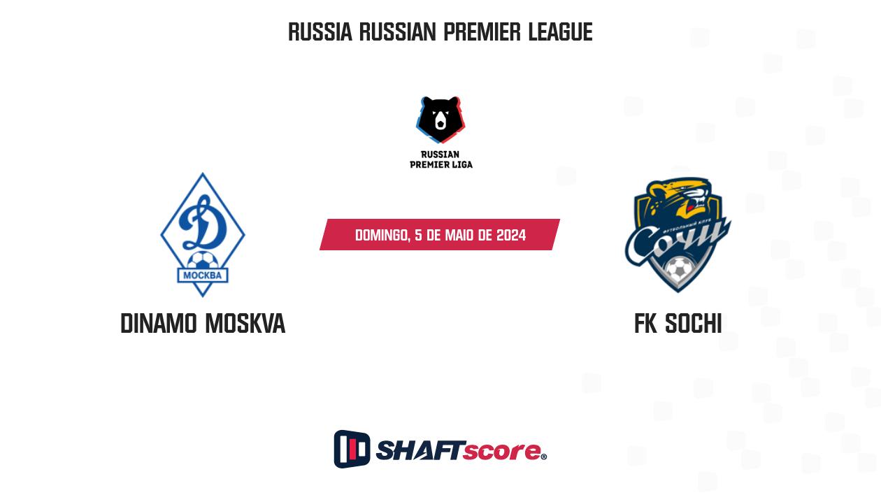 Palpite: Dinamo Moskva vs FK Sochi