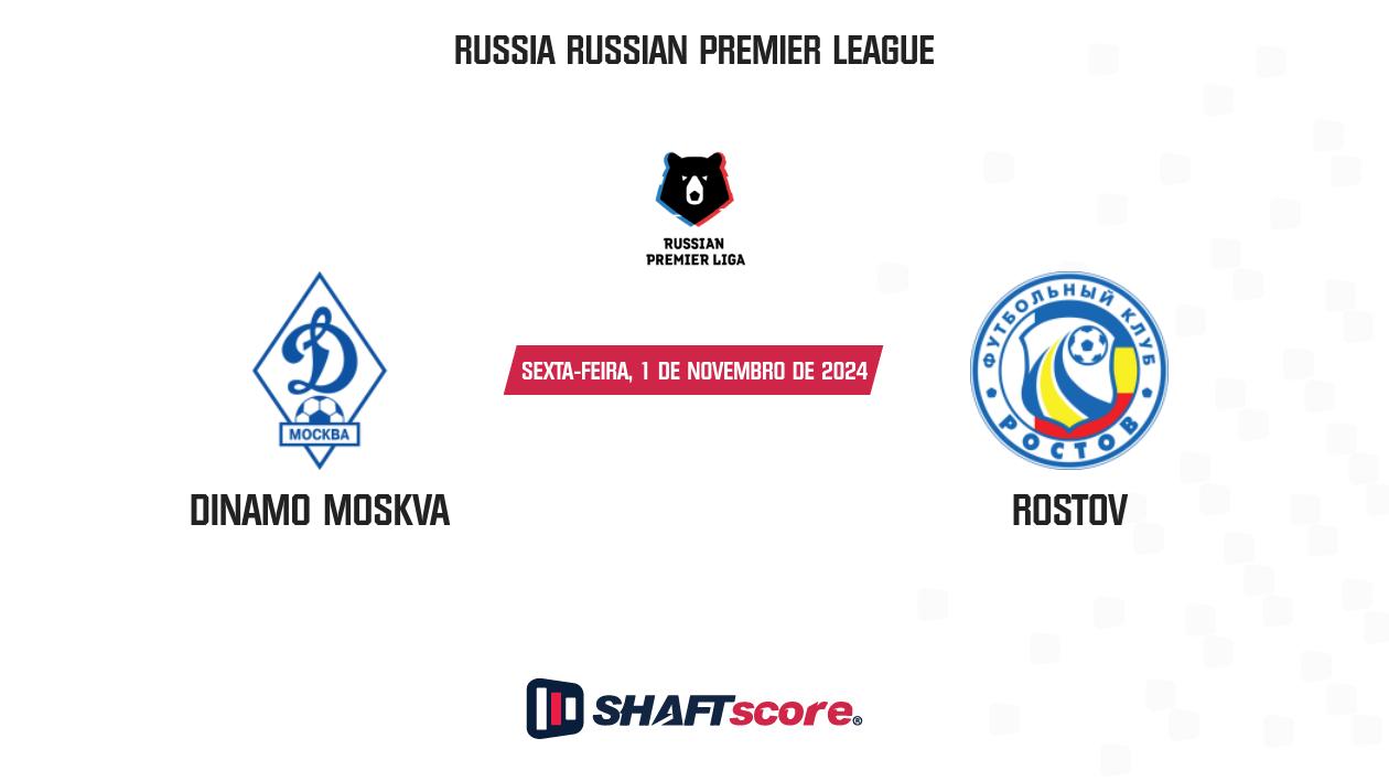 Palpite: Dinamo Moskva vs Rostov