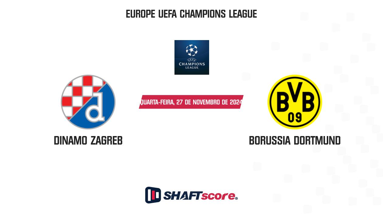 Palpite: Dinamo Zagreb vs Borussia Dortmund