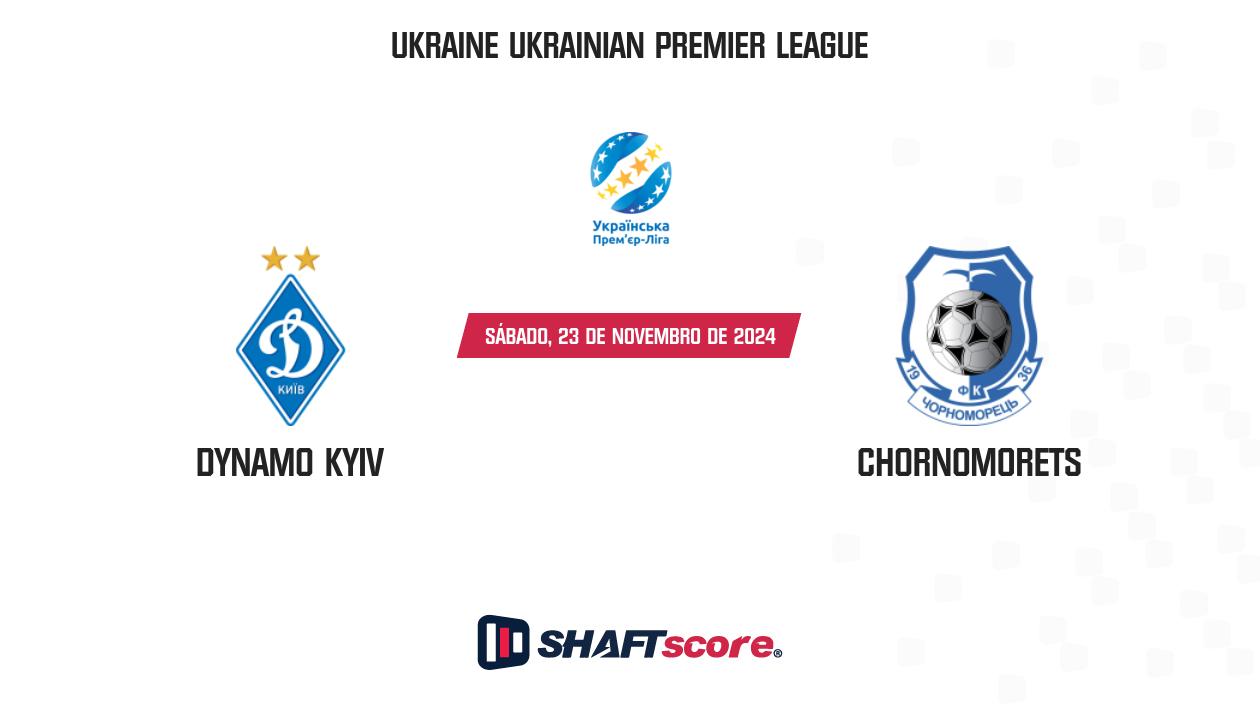 Palpite: Dynamo Kyiv vs Chornomorets