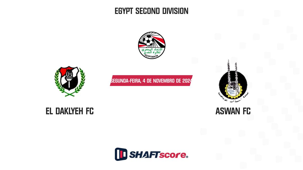 Palpite: El Daklyeh FC vs Aswan FC