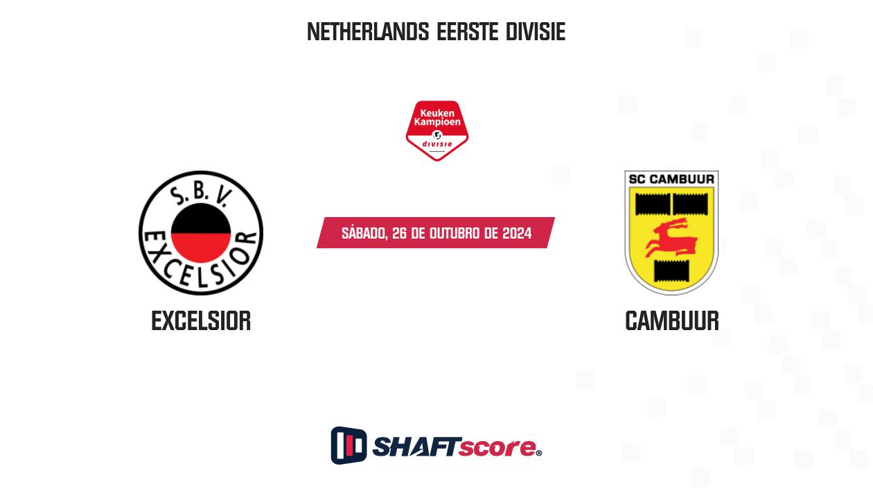 Palpite: Excelsior vs Cambuur