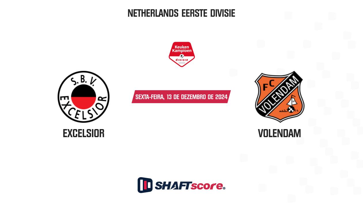 Palpite: Excelsior vs Volendam