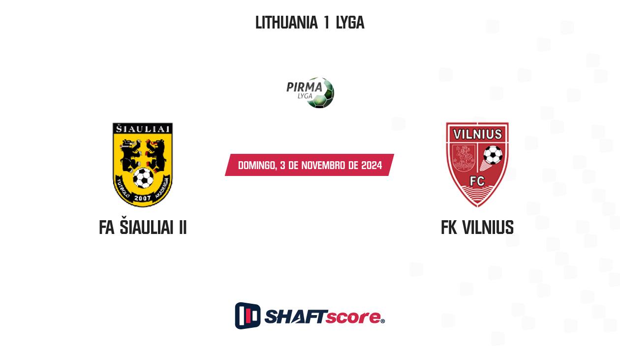 Palpite: FA Šiauliai II vs FK Vilnius