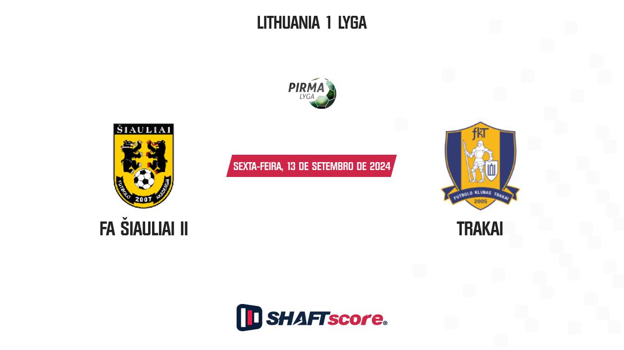 Palpite: FA Šiauliai II vs Trakai